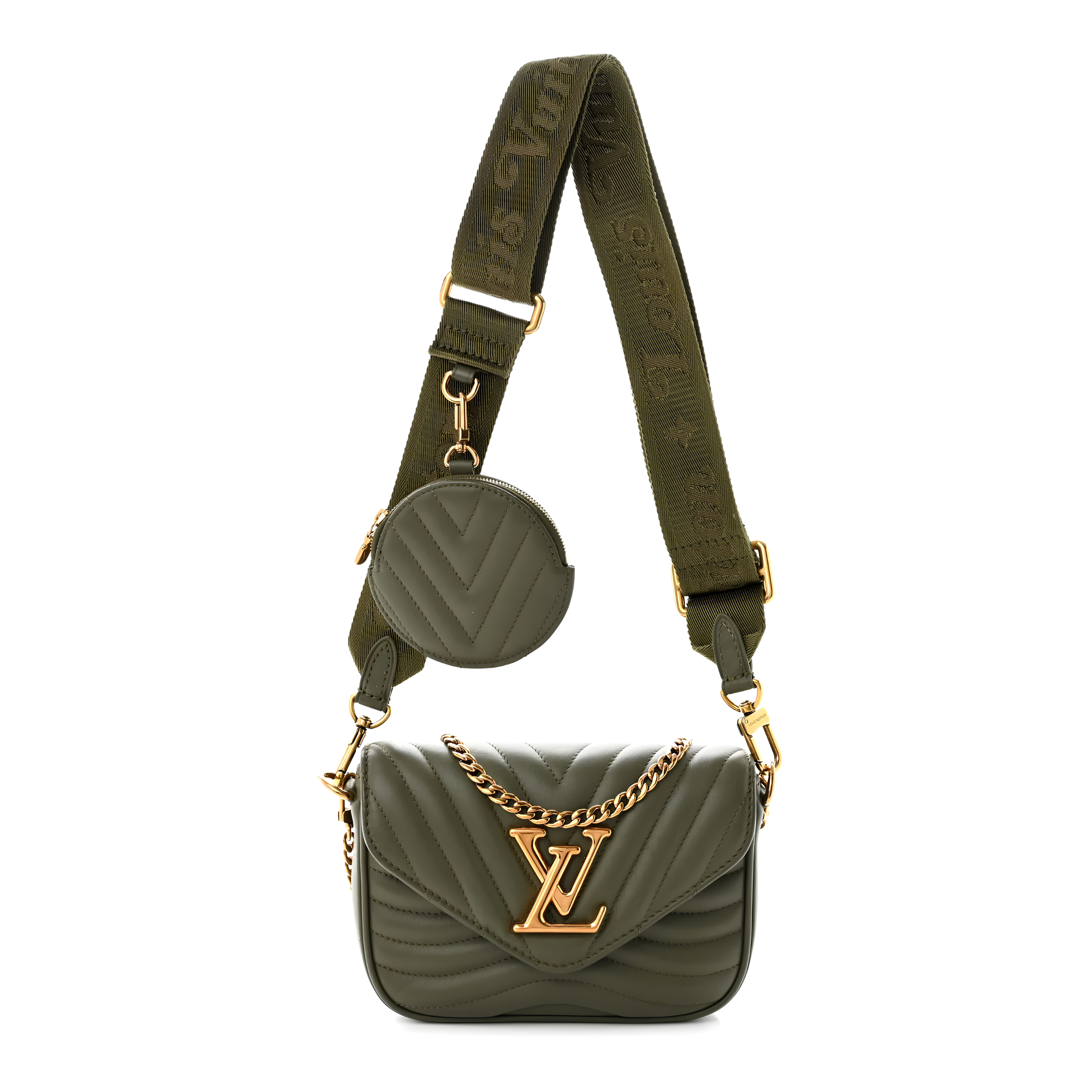 Louis Vuitton New Wave Multi Pochette Khaki Green 20cm/7.9in M56471