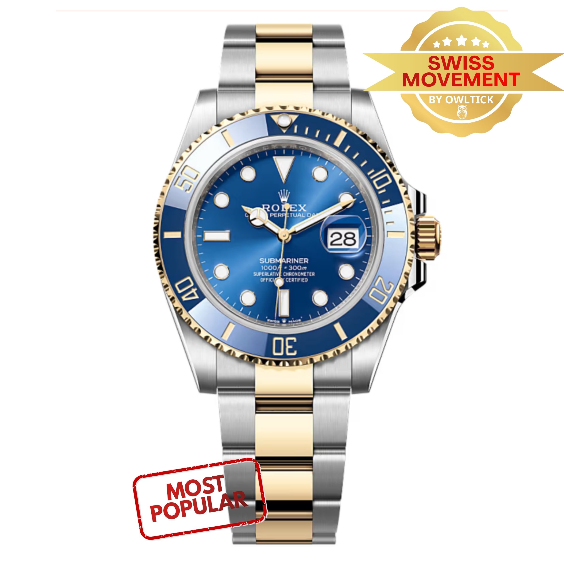 [Superclone] Rolex Submariner 41mm Royal Blue Dial Oyster 126613LB 