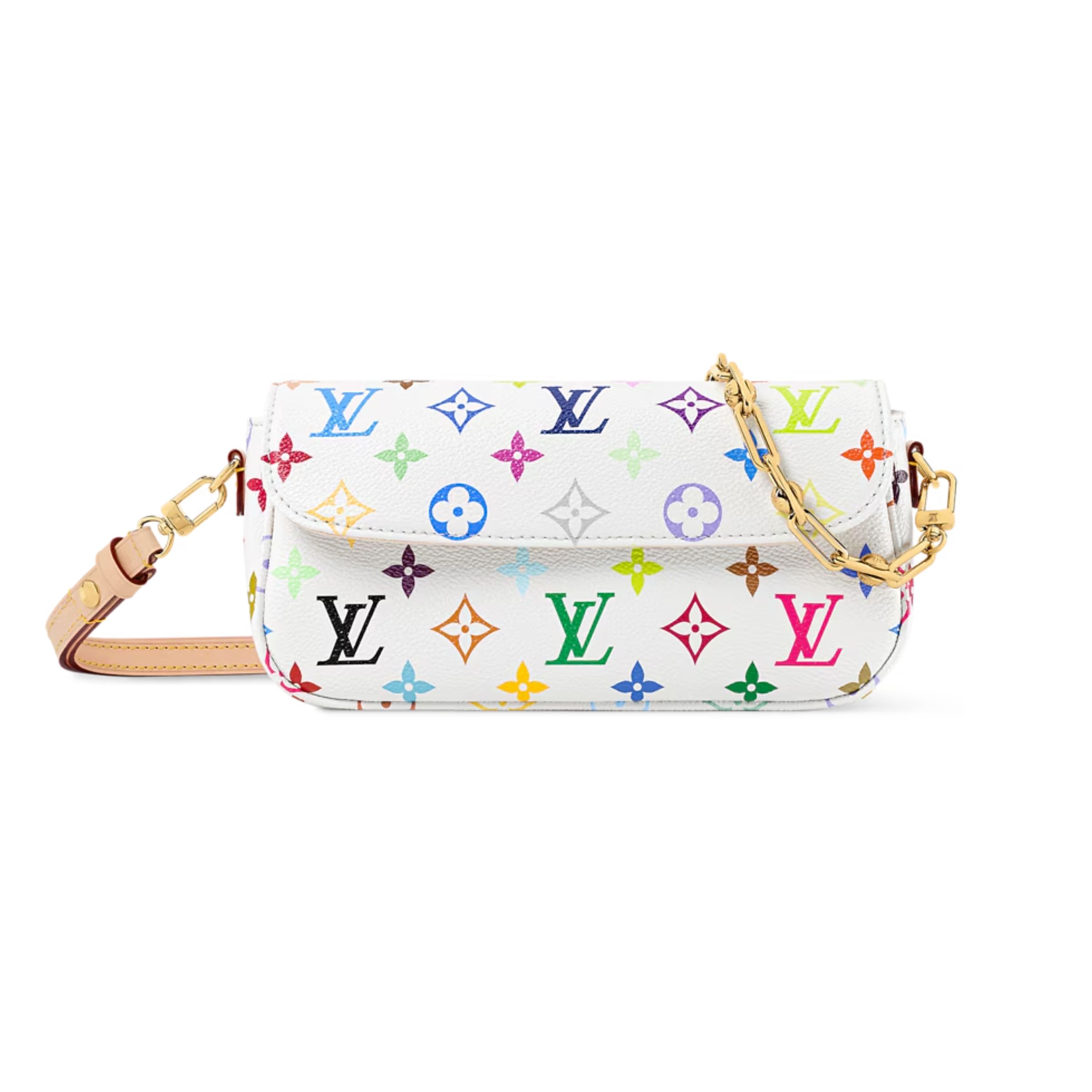 Louis Vuitton LV x TM Ivy On Chain Bag Multicolor White 23.5cm M27492