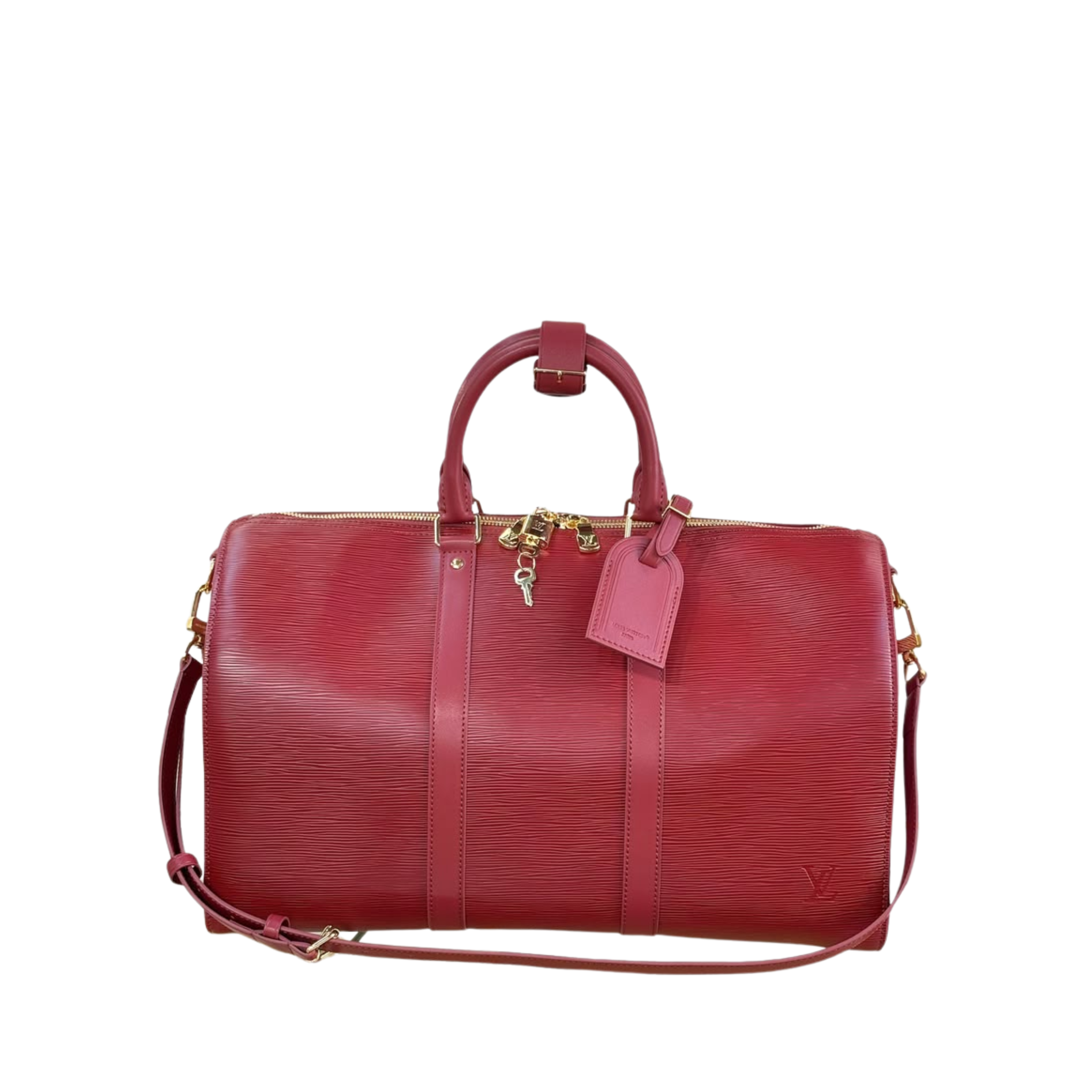 Louis Vuitton Keepall Bandoulière 45cm/17.7in Red