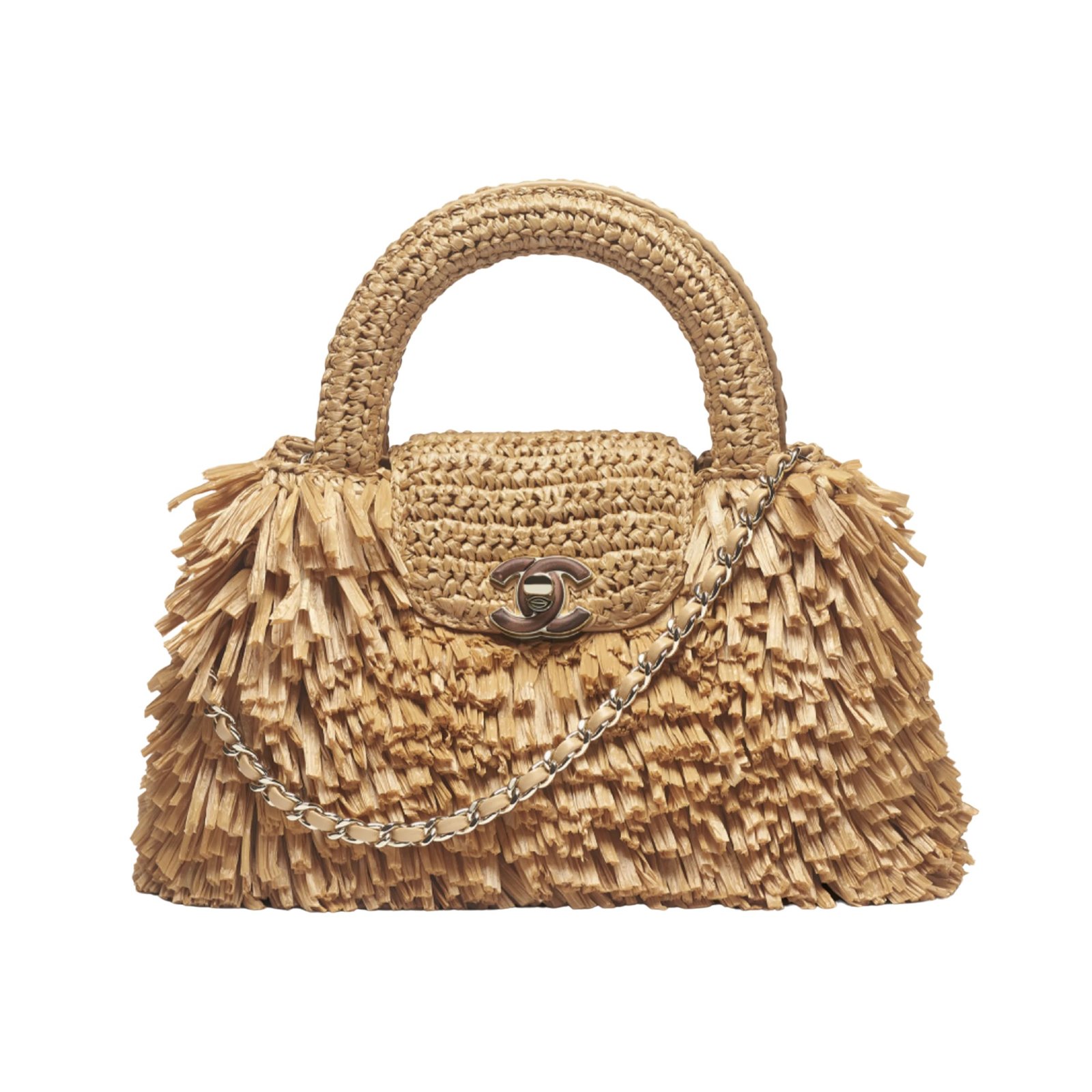 Chanel Mini Shopping Bag 19cm/7.5in Dark Beige AS4416
