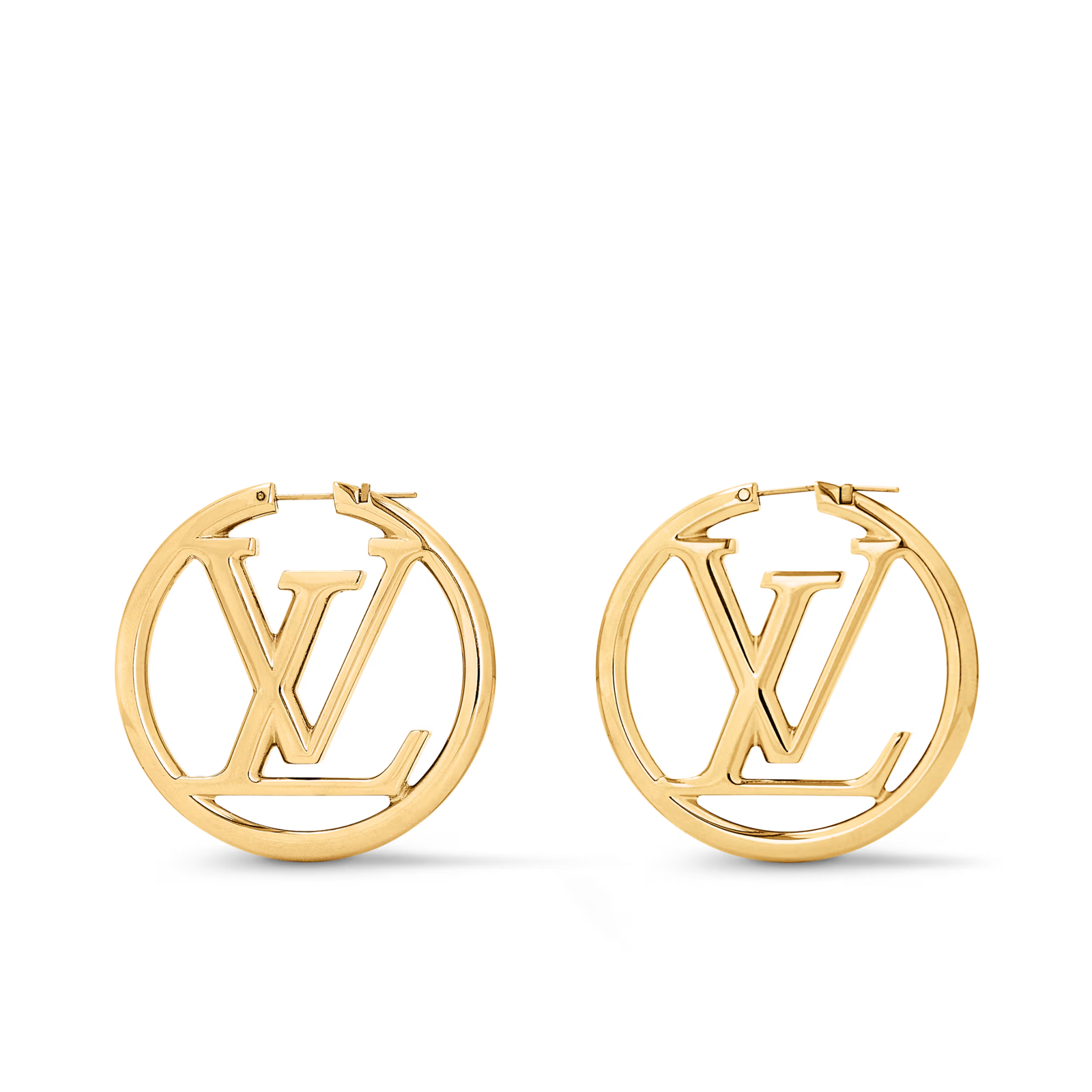 Louis Vuitton Louise Hoop GM Earrings Or 5cm/2in M64288