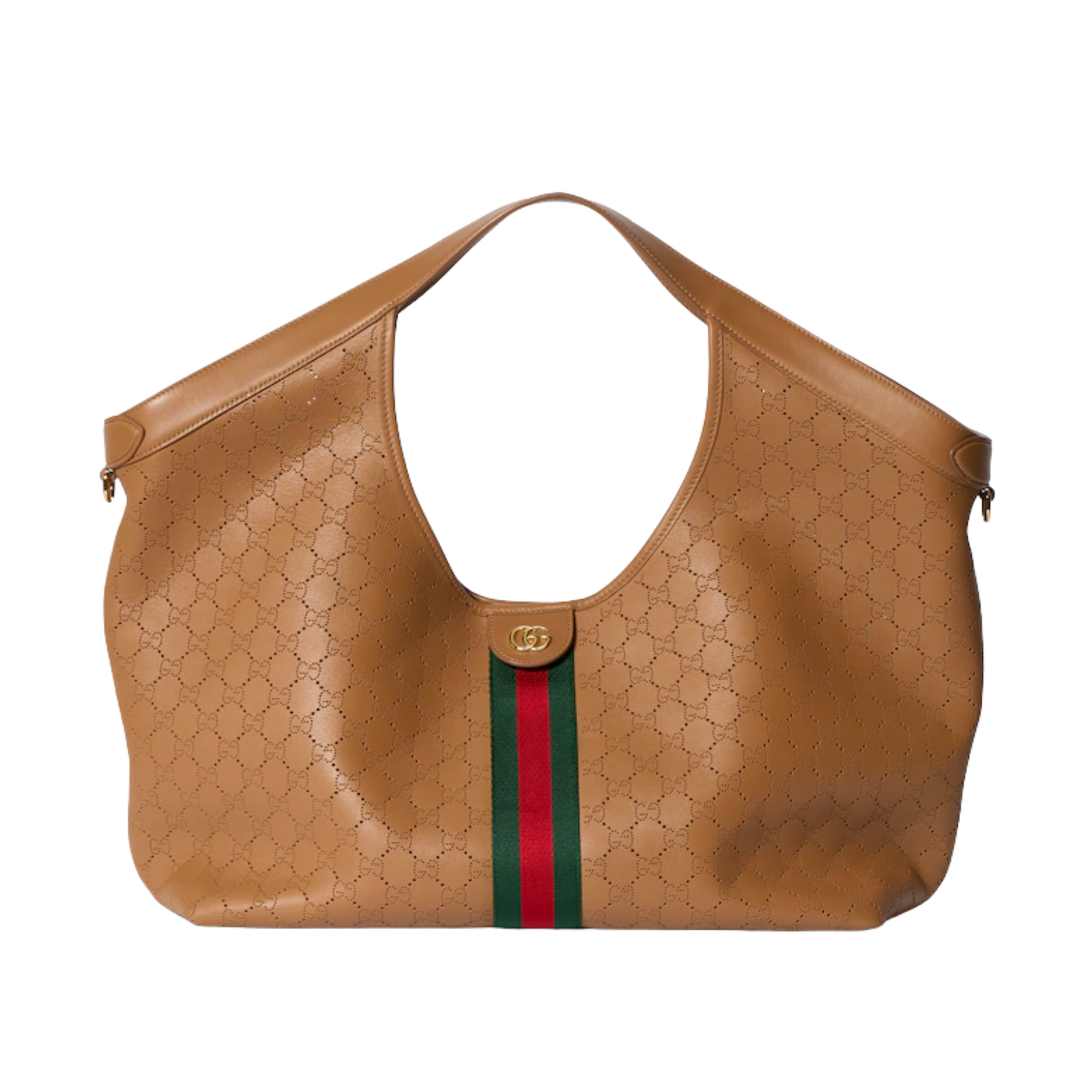 Gucci Giglio Large Tote Bag Dark Beige GG Leather 54cm/21.3in 853971