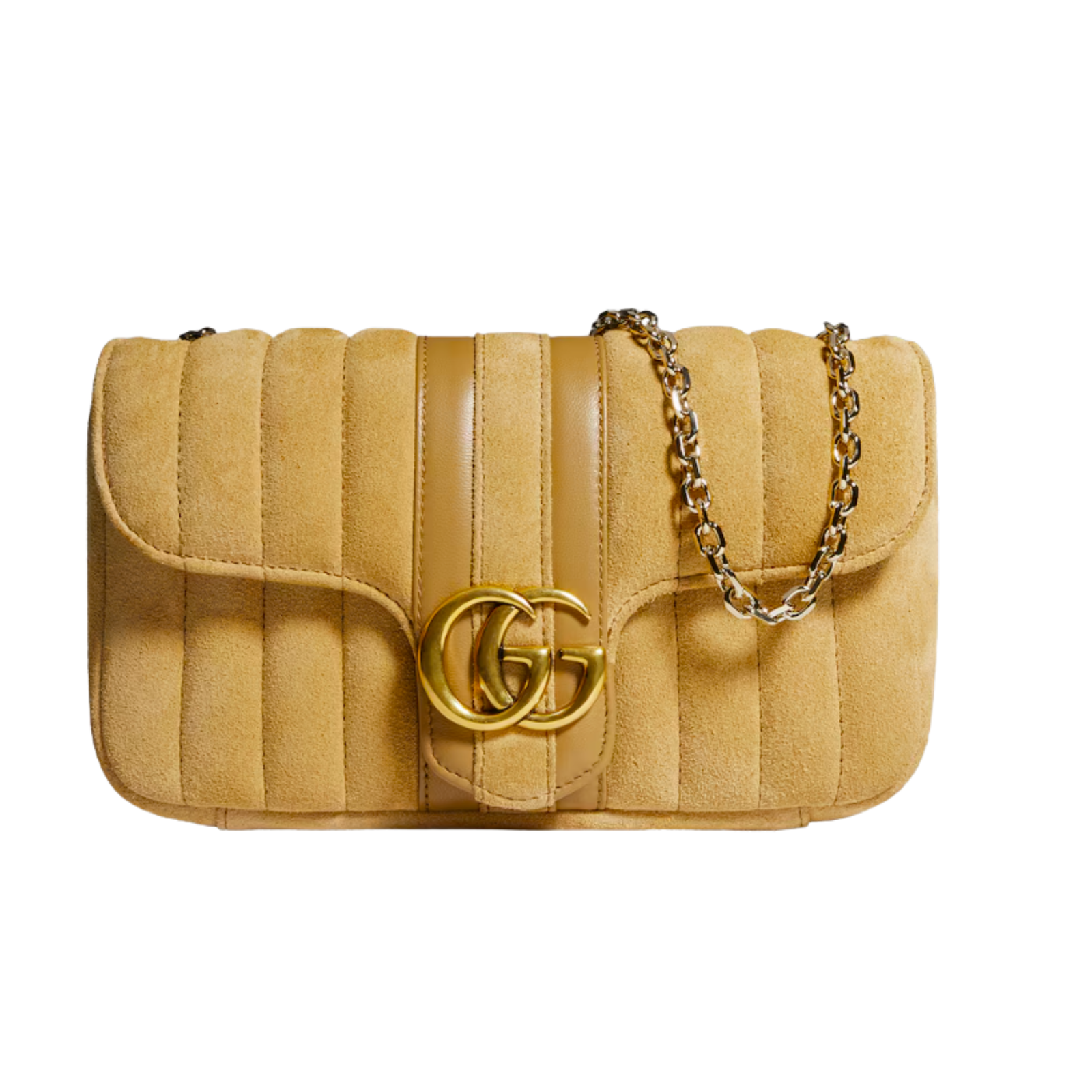 Gucci Jetset GG Marmont Small Shoulder Bag Sand Suede 20.5cm/8.1in A006X1