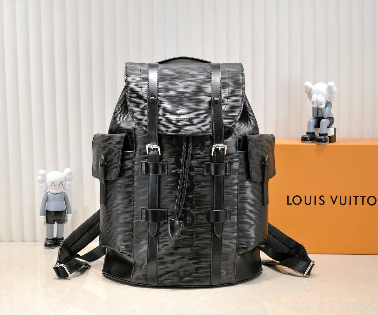 Louis Vuitton Epi Christopher Backpack Black 47cm